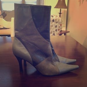 Gray & Black Booties